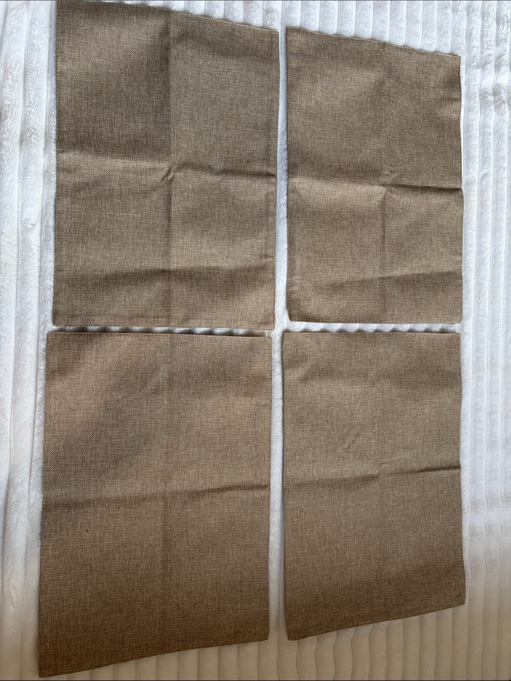 New Tan Four Piece Placemat Set